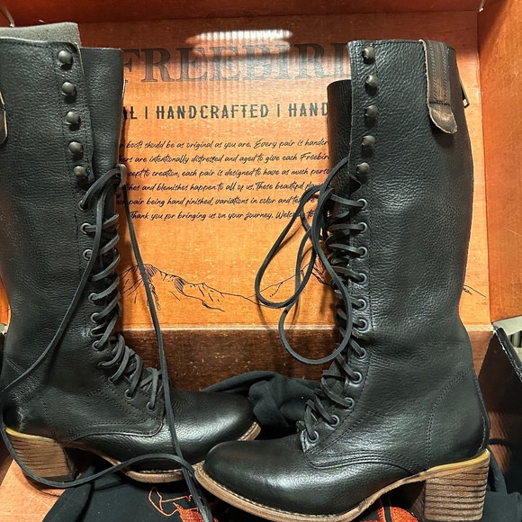 Freebird Grany Black Boots - Picture 1 of 5